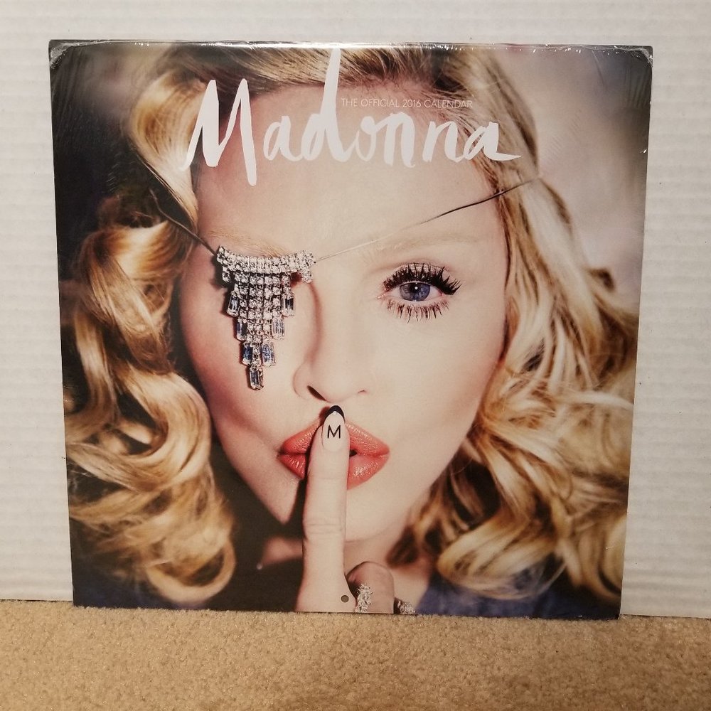 Madonna 2016 calendar 16 month full color sealed pop band merch Brown Trout